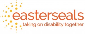 New Easterseals Logo brand with tag, "taking on disability together"